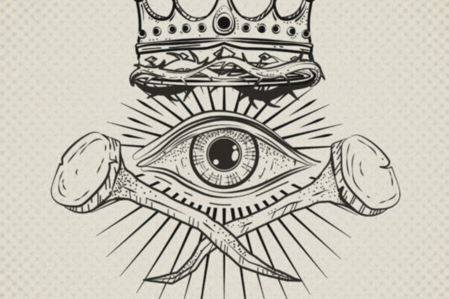 crown with eye –